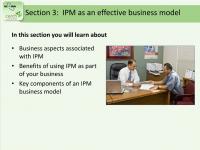 IPM as an Effective Business Model Slide Image