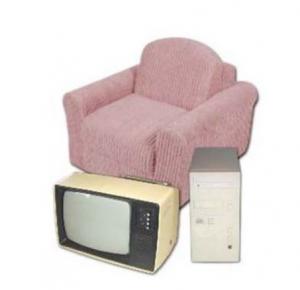  TV and Armchair